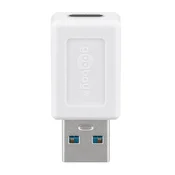 Goobay USB-A 3.0 na USB-C 15W beli adapter