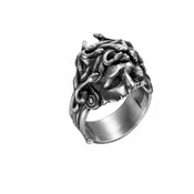 REYTEL Prstan Wounded Medusa srebrna