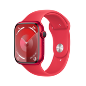 Apple Watch Series 9 45 mm Digitalno 396 x 484 pikseli Ekran osjetljiv na dodir Crveno Wi-Fi GPS