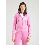 Juicy Couture pulover s kapuco ženski velur MADISON COL OUT
