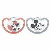 Nuk Tolažilna duda - silikon Mickey velikost 3 (18-36m) - 2 kosa