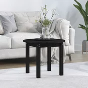 Stolic za kavu crni O 55x45 cm od masivne borovine