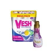 Violeta Deterdžent kapsule za veš White Power, 42 kapsule + Omekšivac Original, 0.9l