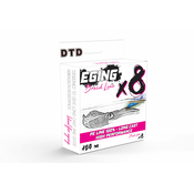 Pletena Vrvica DTD Eging Line X8 Pink 0,098-0,148mm/150m