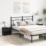 Nocni ormar 2 pcs Crni hrast 40 x 30 x 39 cm Konstruirano drvo
