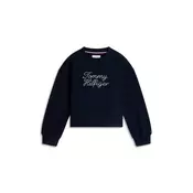 TOMMY HILFIGER Majica  mornarska / bela