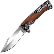 Zunanji zložljivi nož COLUMBIA - 23 / 12,8cm - Rjav KP18062