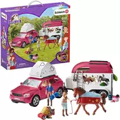 Schleich Auto sa prikolicom 42535