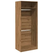 Vidaxl Garderobna omara artisan hrast 80x50x200 cm inženirski les