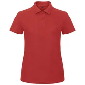 MAJICA KRATKI RUKAVI POLO B&C ID.001/WOMEN 180G CRVENA S