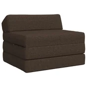 Sofa na razvlacenje Sivosmeda 200 x 70 x 10 cm Tkanina