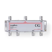 NEDIS F-razdjelnik, 1 ulaz - 6 izlaza, 5-1000 MHz