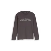 TOM TAILOR Majica rjava/bela