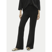 Vero Moda Pletene hlače Kanva 10296871 Črna Regular Fit
