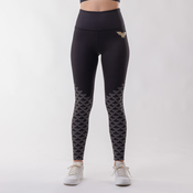 ZOE Zoe Wonder Woman Logo Gold Pattern Leggings, (20614965)