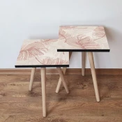 Hanah Home Set klub stocica 2Shp188, 2 komada, Svetlorozi