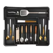 MG FlexiSpace podesivi organizator pribora za ladicu 33–56 cm, crni