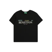 UNITED COLORS OF BENETTON Majica rumena/črna/bela