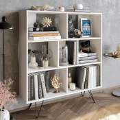 Hanah Home Polica 120x132,2x29,5cm Bela