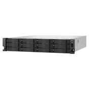 QNAP TS-h1277AXU-RP-R5-16G 2U 12-bay NAS AMD Ryzen 5 Pro 7645 6C /12T boost up to 5.1GHz 16GB DDR5 non-ECC RAM