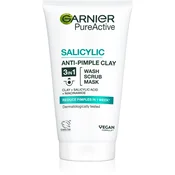 GARNIER čistilni piling 3v1 Pure (Deep Clean Cream Wash), 150 ml