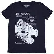 Sex Pistols Manchester Flyer Navy Blue M Ženske Majica