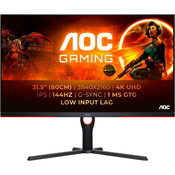 AOC U32G3X/BK Gaming Monitor – 4K UHD, 144Hz, Höhenverstellung
