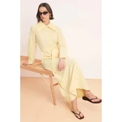 Trendyol Modest Ženska haljina Tctss26Eb00098, Žuta