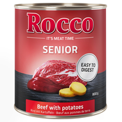 Ekonomično pakiranje: Rocco Senior 24 x 800 g - Govedina i krumpir