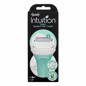 Wilkinson Sword Intuition Sensitive Care brivnik z eno glavo in potovalno embalažo 1 kos za ženske
