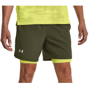 Kratke hlače Under Arour UA LAUNCH 7 2-IN-1 SHORT-GRN