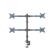 INF Nastavljiva sponka za 4 monitore 14 do 27 inch, 360°, vodenje kablov, (5000273814)