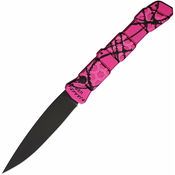 Piranha Knives Auto 21 Button Lock Pink