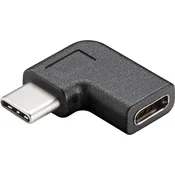 MicroConnect USB-C na USB-C kotni adapter 90°