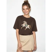 Bianco Lucci Majica T-Shirts rjava