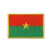 shumee Našitek Zastava Burkine Faso - Prišiti - Vezeni našitek/značka/emblem