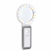 Lupa ATL LED povečevalno steklo 2v1, 30x/10x, zložljivo, z lučko