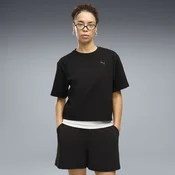 PUMA Essentials Elevated Relaxed Tee Women, Clothing, Black, S
