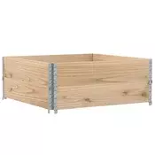 Okviri za palete 2 kom 100x100 cm od masivne borovine