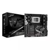 ASRock WRX90 WS EVO, 1xSKT LGA4844, AMD Threadripper PRO 9000, WRX90, SATA, NVMe, 2xM.2, 2x10GbE, IPMI