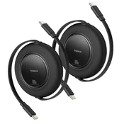 Baseus BASEUS KABEL USB-C 100W NA USB-C 2M, 2 KOS ZA LIGHTNING ZA IPHONE, (5000259843)