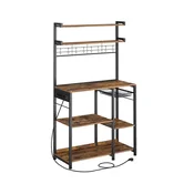 Songmics Kuhinjska polica 40x90x165.5 cm rjava