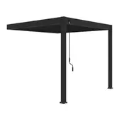 Bioklimatska pergola Antares — Stenska/3 x 3/Antracit/Ročni