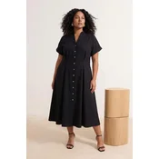Trendyol Curve Ženska haljina Tbbss26Ah00023, Crna
