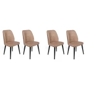 Hanah Home Set stolica Dallas-523 V4, 75x62x102 cm, 4 komada, Bež