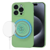 Silikonski ovitek Techsuit SoftFlex MagSafe za iPhone 15 Pro - mint