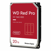 Western Digital WD Red Pro 20TB 3 5 inca SATA 6Gb/s - unutarnji CMR NAS tvrdi disk