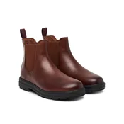 Tommy Hilfiger Gležnjarji Chelsea Th Flag Outdoor Chelsea Boot FW0FW09573 Rjava