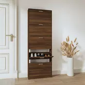 Ormaric za cipele boja hrasta 59x17x169 cm konstruirano drvo