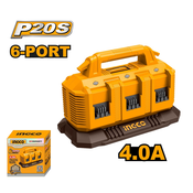 Punjac za 6 baterija 20V SUPER Ingco FCLI2064